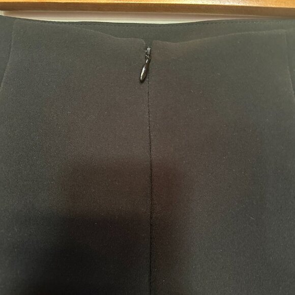 CALVIN KLEIN Asymmetrical Faux Wrap Black Skirt – Size 6 - Picture 5 of 7